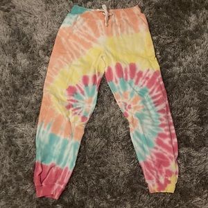 Tide dye sweat pants